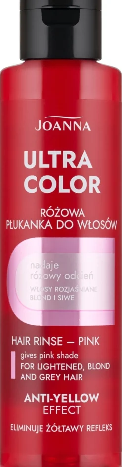 Rosa Tönungsspülung für helles Haar