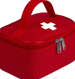 Rote Stofftasche zur Aufbewahrung von Erste-Hilfe-Artikeln 20x14x10 cm First Aid Kit