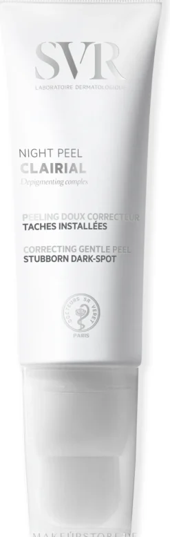 Sanftes Gesichtspeeling für die Nacht gegen Pigmentflecken
