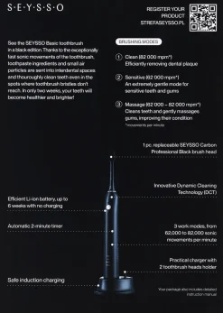 Schallzahnbürste schwarz