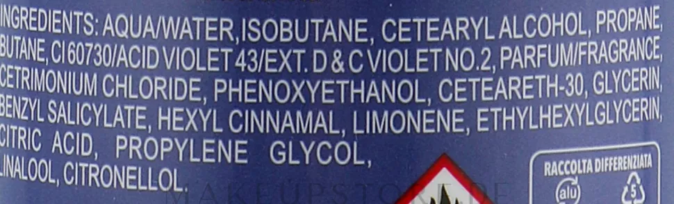 Schaum gegen gelbes Haar mit violetten Pigmenten
