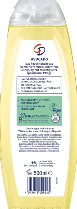 Schaumbad mit Avocado