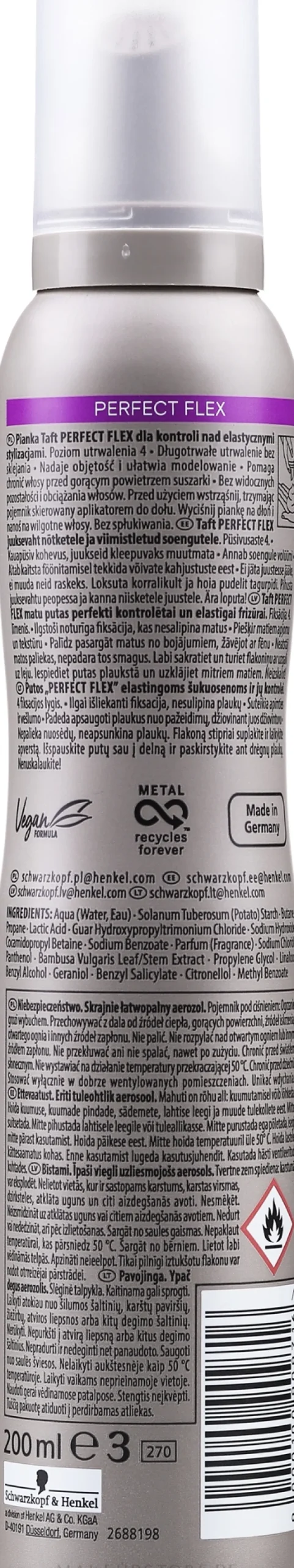 Schaumfestiger für perfekte Flexibiliät mit extra starkem Halt