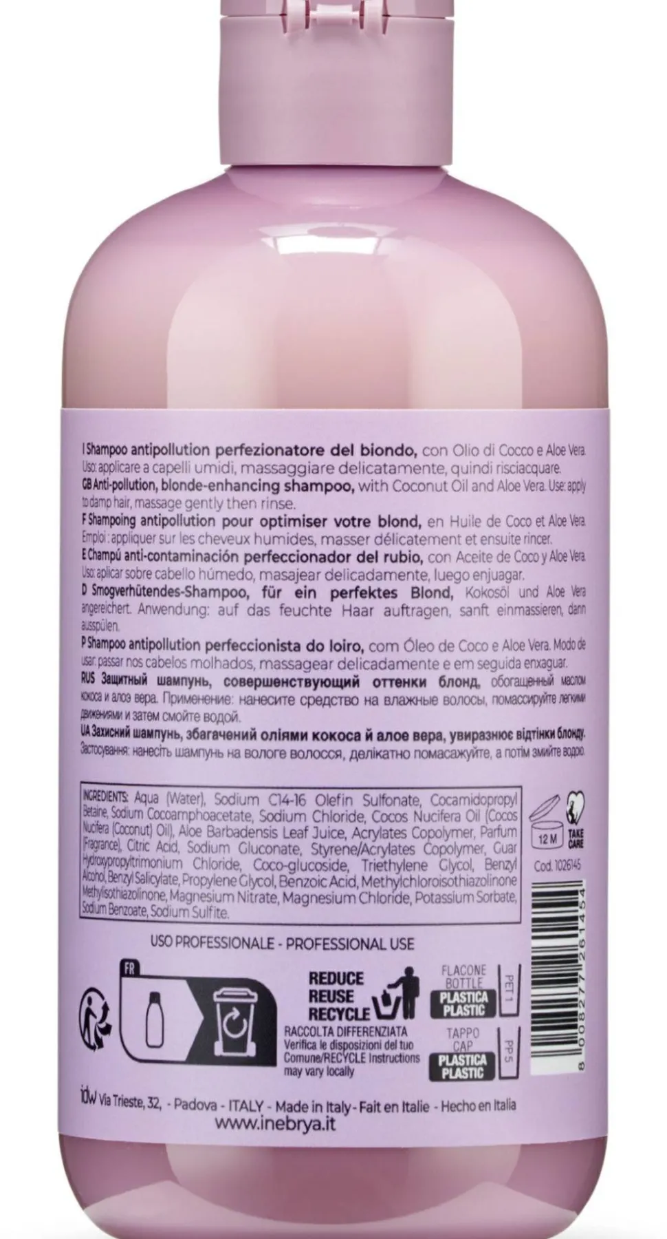 Schützendes Shampoo für ein perfektes Blond mit Kokosöl und Aloe Vera