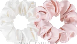 Scrunchie-Haargummi aus Naturseide Midi 2 St.