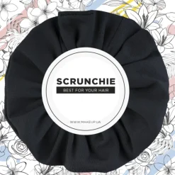 Scrunchie-Haargummi Knit Classic schwarz