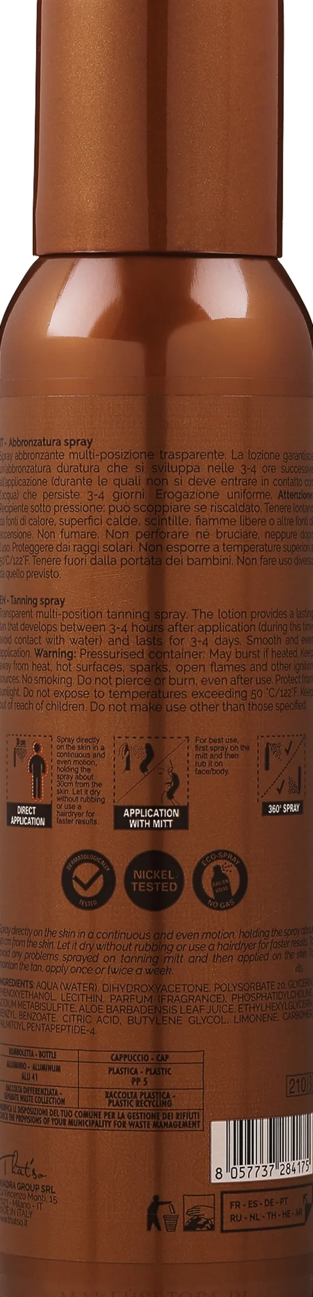 Selbstbräunendes Körperspray