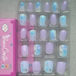 Selbstklebende Nägel für Kinder 910 Sterne 24 St.
