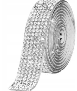 Selbstklebende Strasssteine, 6-reihiges Diamantenband
