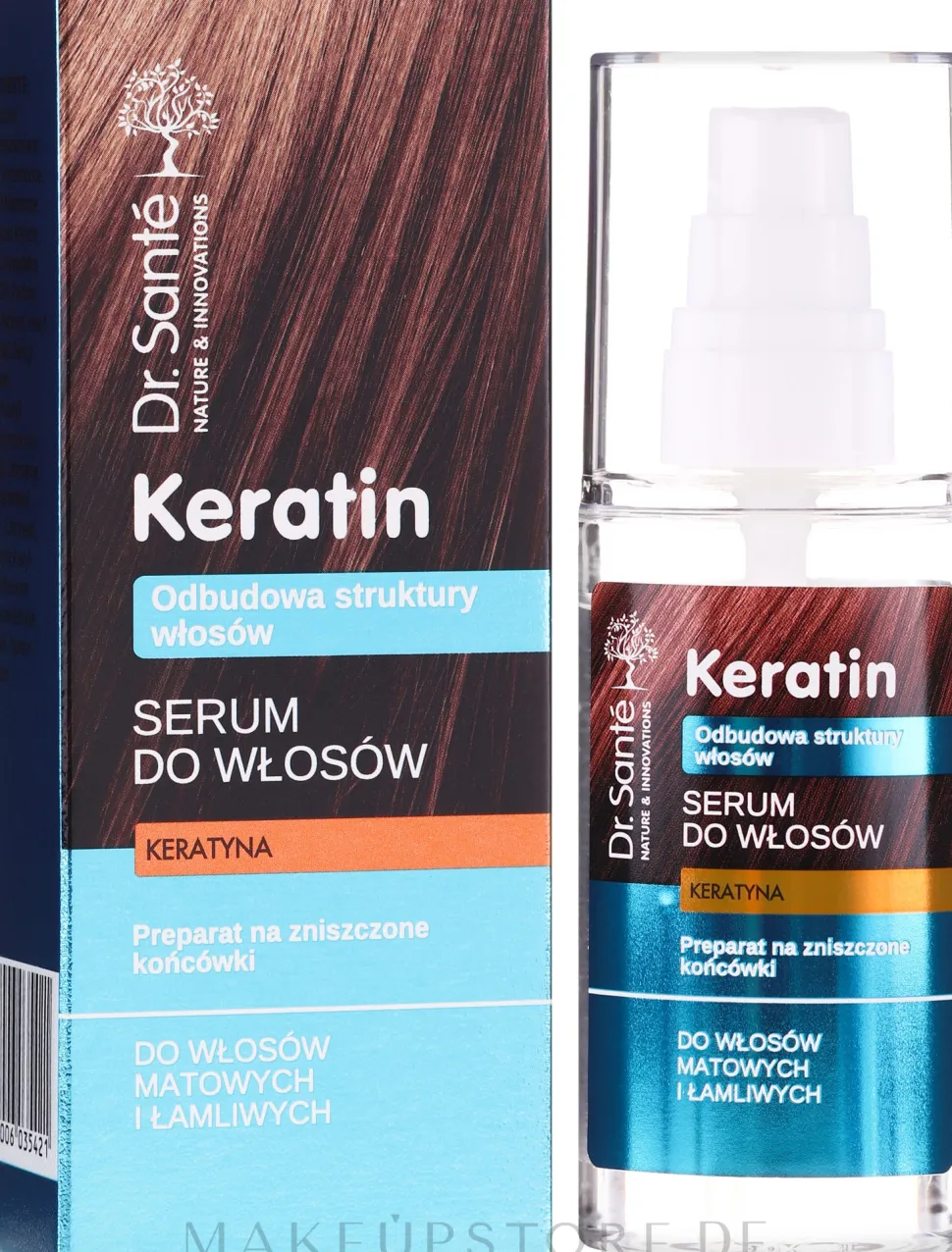 Serum für stumpfes und sprödes Haar mit Keratin