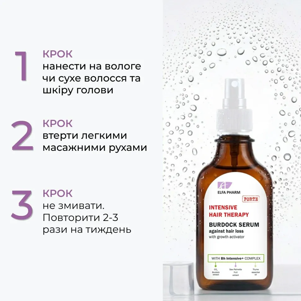 Serum mit Klette gegen Haarausfall und zum Wachstum