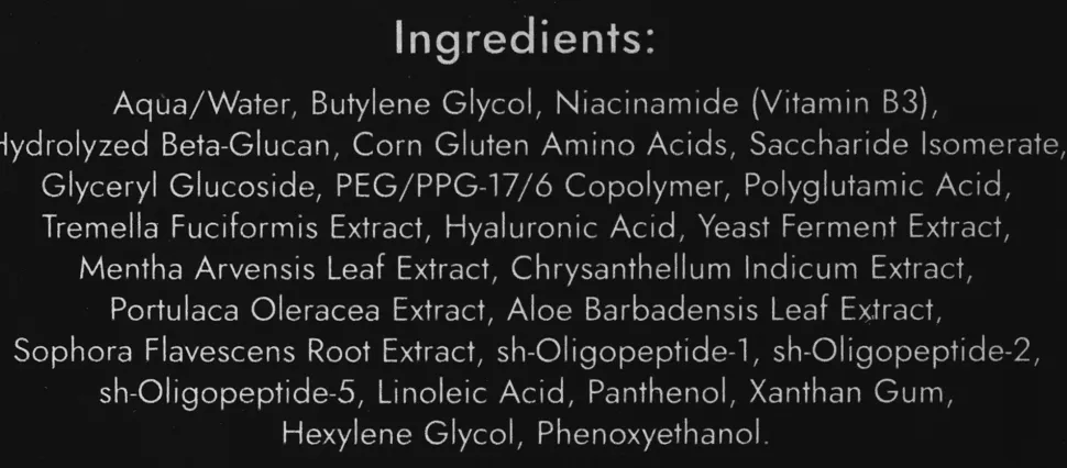 Serum mit Vitamin B3 und Linolsäure