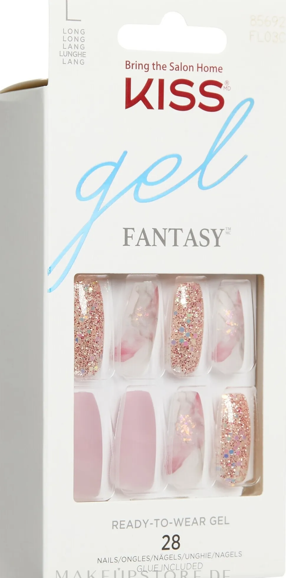 Set für künstliche Nägel mit Kleber L