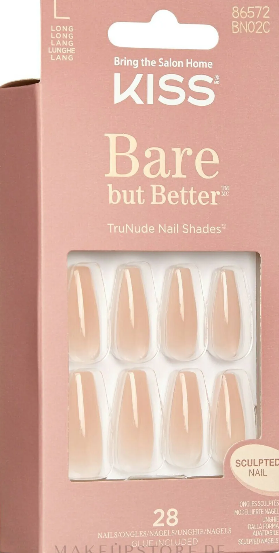 Set für künstliche Nägel mit Kleber L