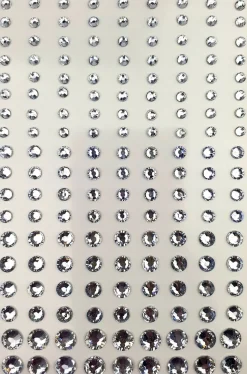 Set mit dekorativen Zirkonsteinen, Silber, 162 Stk.