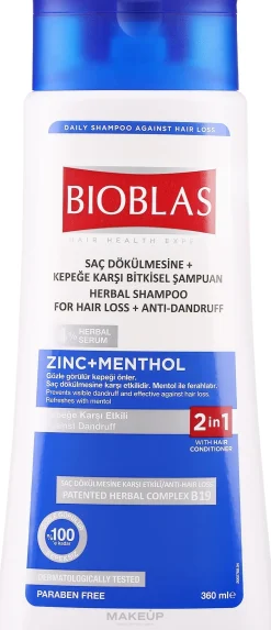 Shampoo gegen Haarausfall und Shuppen