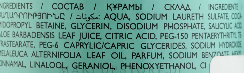 Shampoo gegen Schuppen mit Bio-Teebaumöl und Aloe Vera
