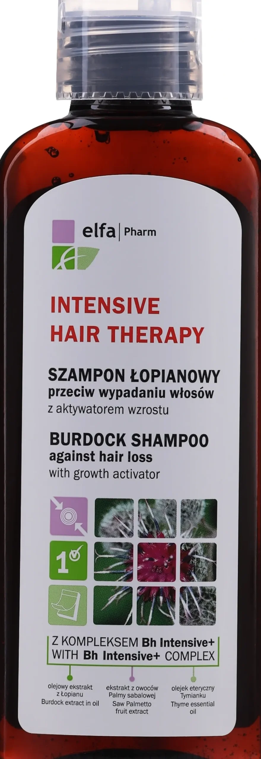 Shampoo mit Klette gegen Haarausfall und zum Wachstum
