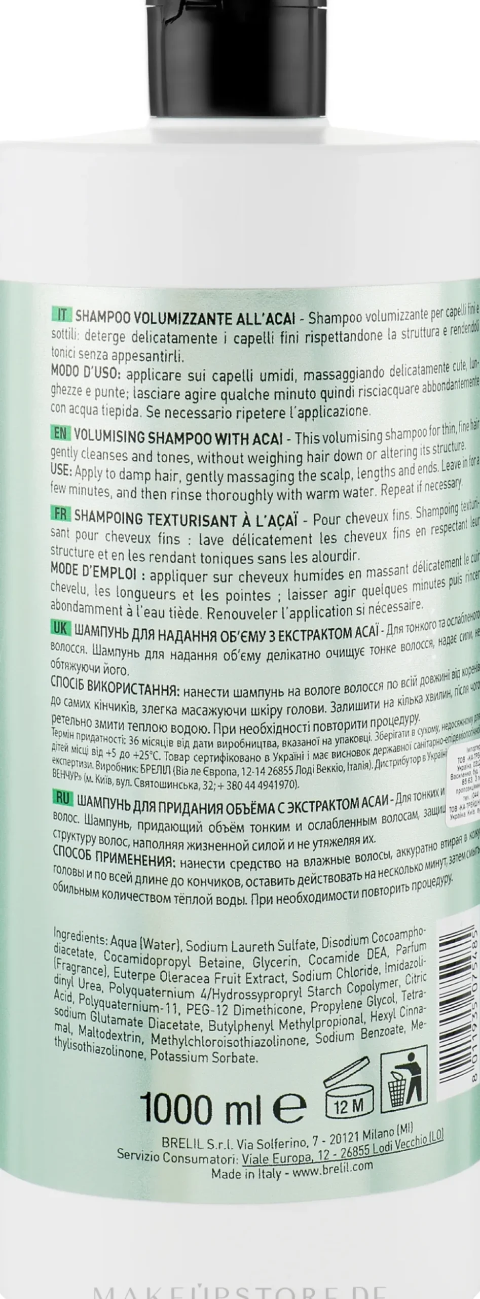 Shampoo für mehr Volumen mit Acai-Extrakt für dünnes Haar