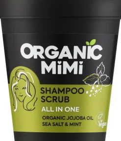 Shampoo-Peeling für das Haar mit Meersalz und Minze Alles in Einem