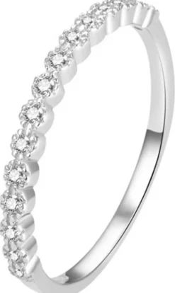 Silberring mit Zirkoneinlagen
