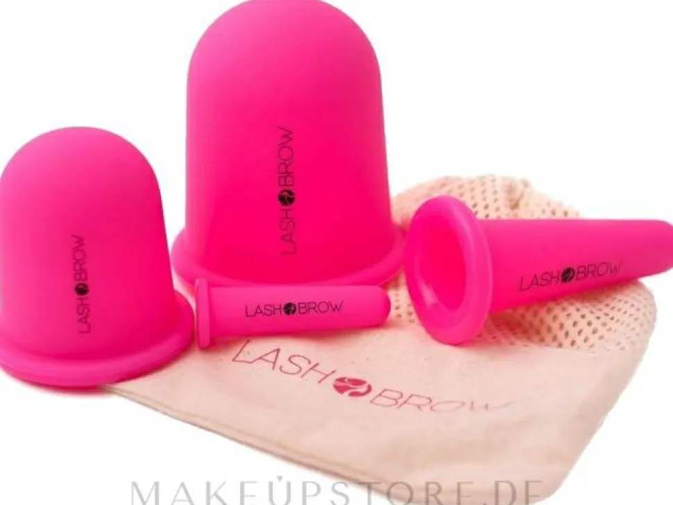 Silikondosen für Vakuum-Körpermassage S/M/L/XL pink
