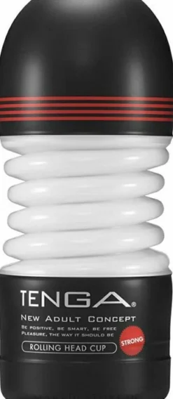 Silikon-Masturbator mit Sanduhrform und Ventilstruktur schwarz-rot