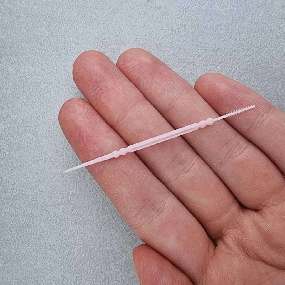 Silikon-Zwischenraumbürsten, beidseitig, rosa, 200 Stk.