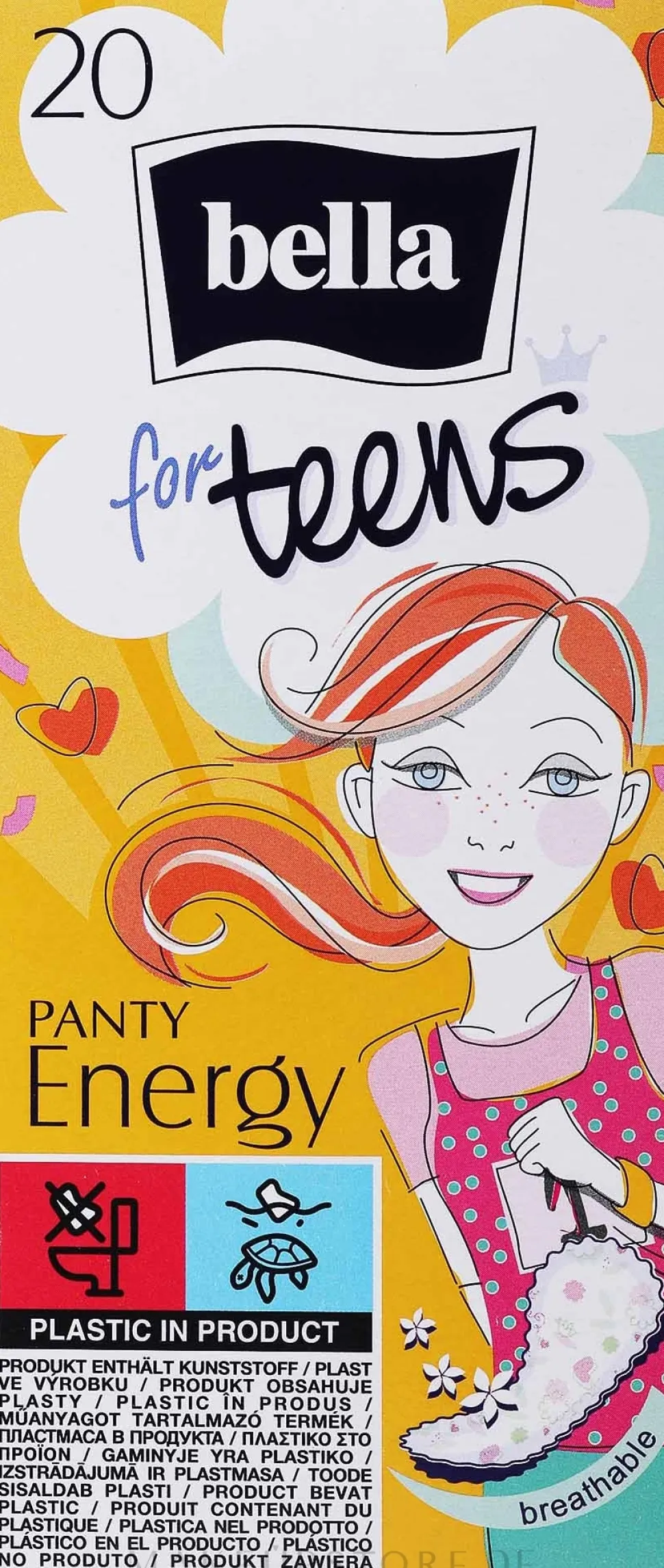 Slipeinlagen Bella Panty for Teens Energy 20 St.