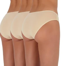 Slips, Basic Panties 001, beige, 3 Stück