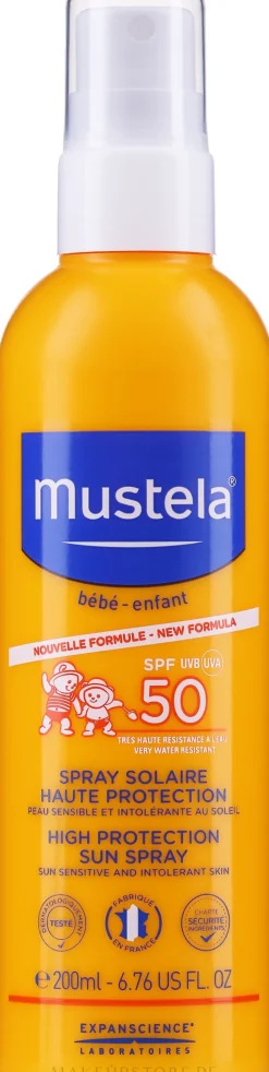 Sonnenschützendes Gesichts- und Körperspray für die empfindliche Baby- und Kinderhaut