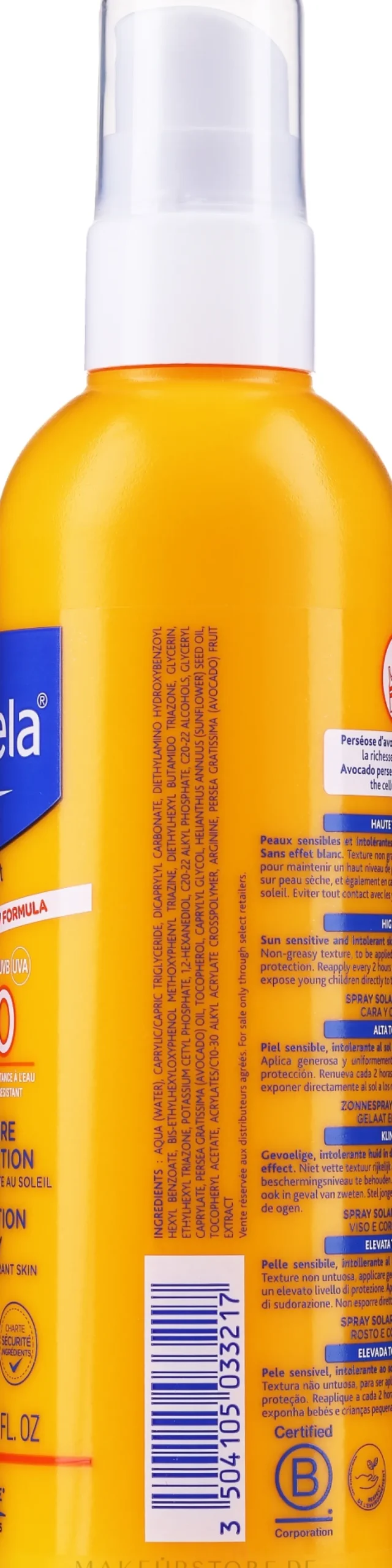 Sonnenschützendes Gesichts- und Körperspray für die empfindliche Baby- und Kinderhaut