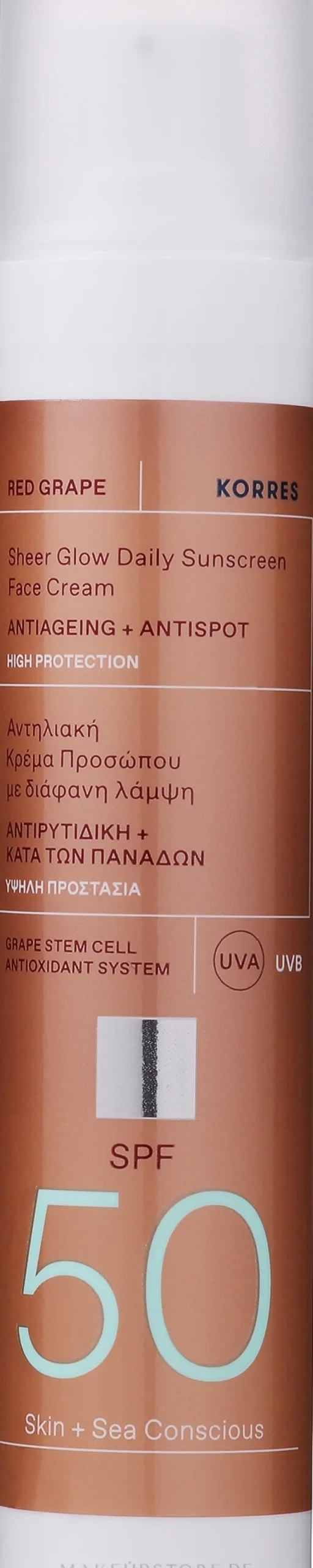 Sonnenschutzcreme für das Gesicht SPF 50