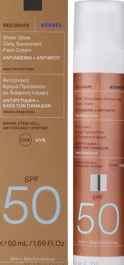 Sonnenschutzcreme für das Gesicht SPF 50