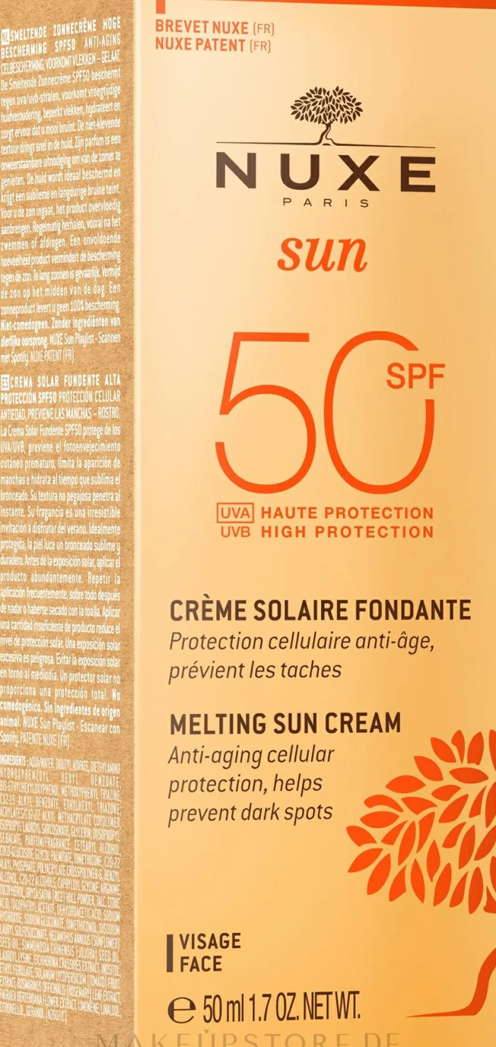 Sonnenschutzcreme für das Gesicht SPF 50