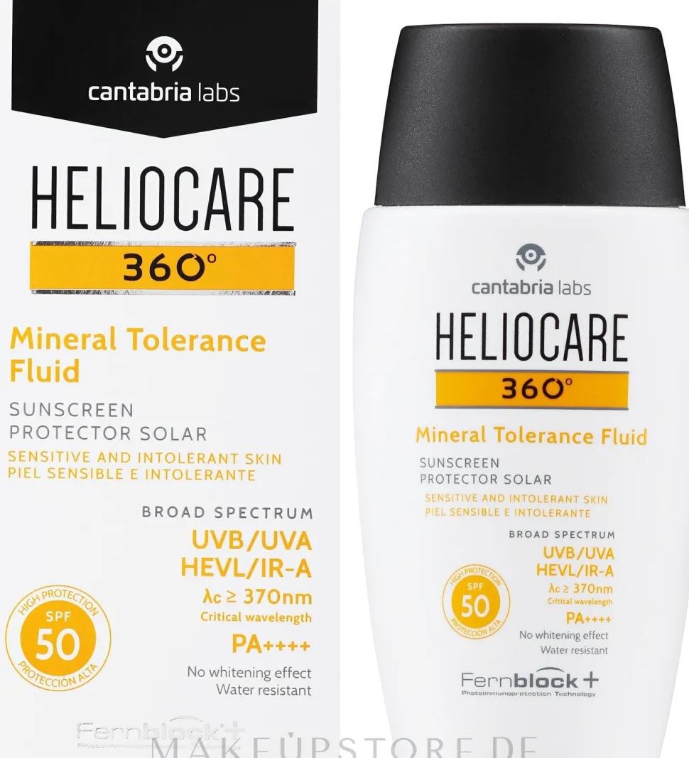 Sonnenschutzfluid mit Mineralfilter für empfindliche Gesichtshaut SPF 50