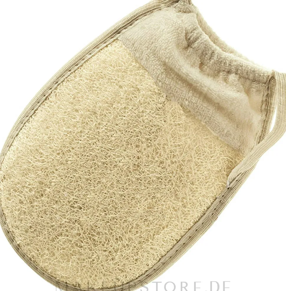 Spa-Handschuh aus Luffa und Baumwolle