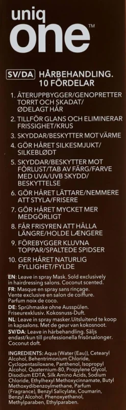 Spraymaske für trockenes und geschädigtes Haar mit Kokosduft