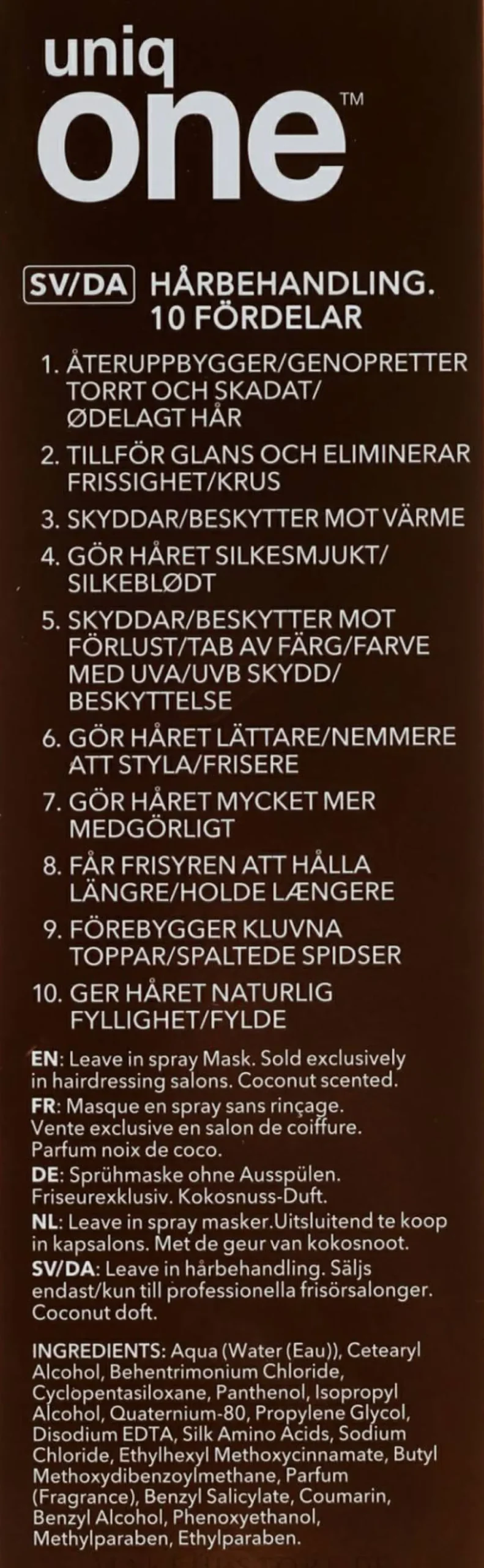 Spraymaske für trockenes und geschädigtes Haar mit Kokosduft