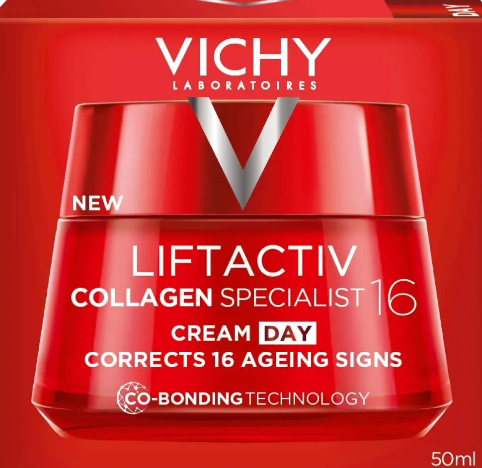 Straffende Anti-Aging Tagescreme für das Gesicht mit Biopeptide, Vitamin C und vulkanischem Wasser