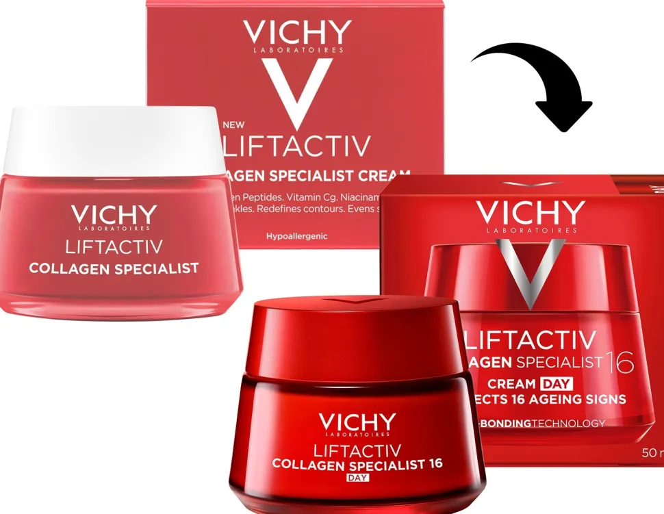 Straffende Anti-Aging Tagescreme für das Gesicht mit Biopeptide, Vitamin C und vulkanischem Wasser