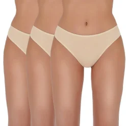 String-Tangas, beige, 3 Stk