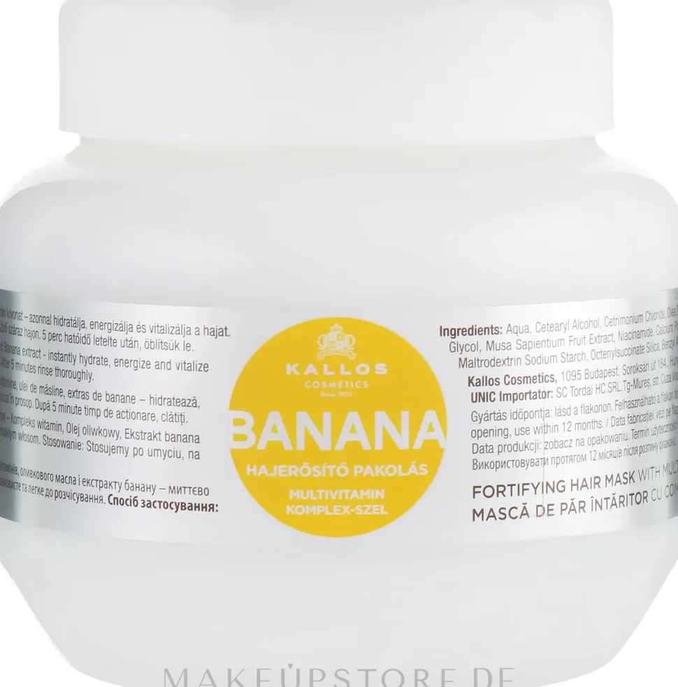 Stärkende Haarmaske mit Multivitamin-Komplex