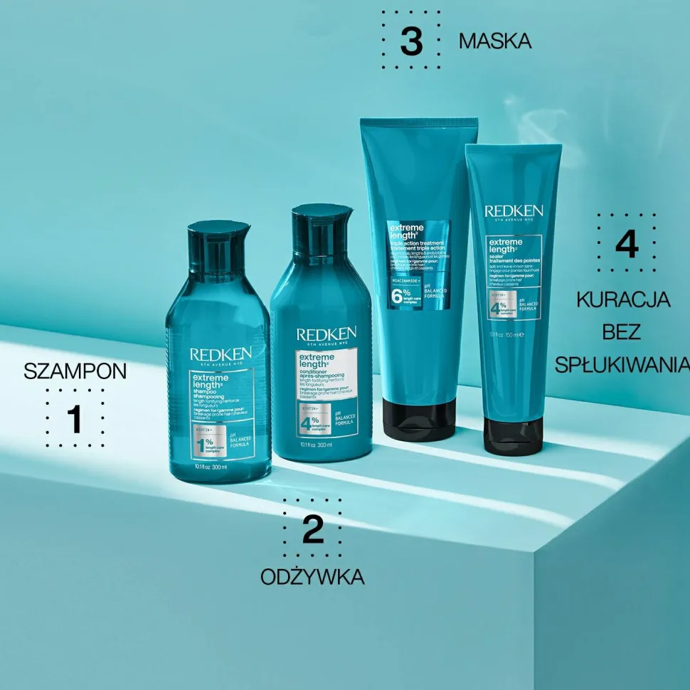 Stärkende Haarspülung mit Biotin für langes Haar