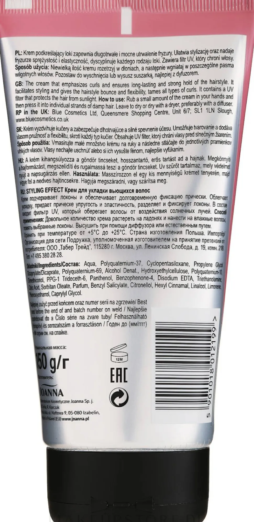 Stärkende Stylingcreme für lockiges Haar
