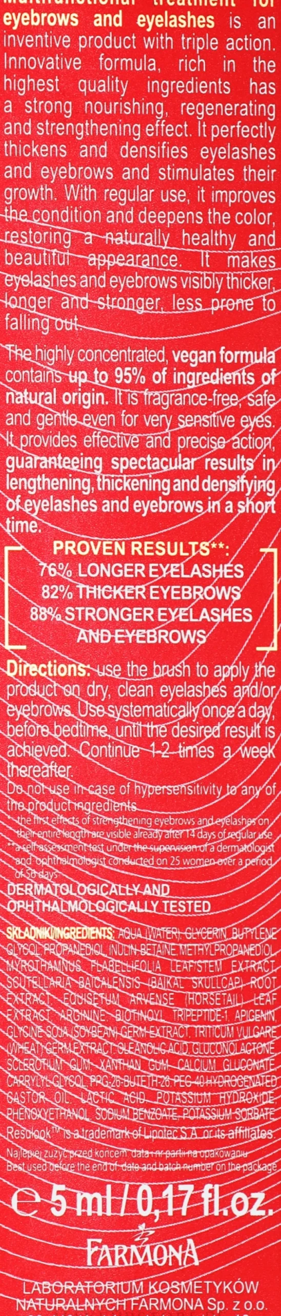 Stärkende Wimpern- und Augenbrauenbehandlung