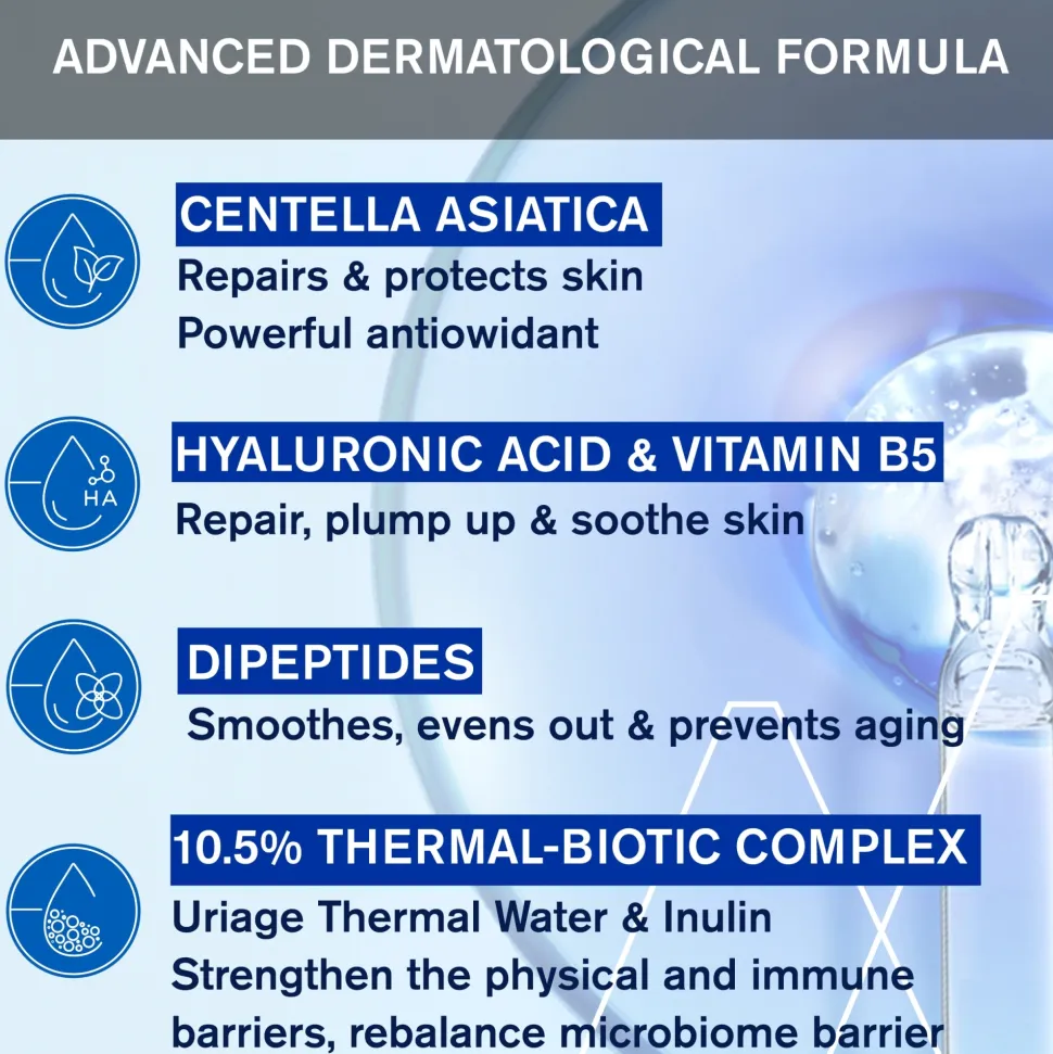 Stärkendes, schützendes und reparierendes Gesichtsserum mit Indischem Wassernabel, Hyaluronsäure und Vitamin B5