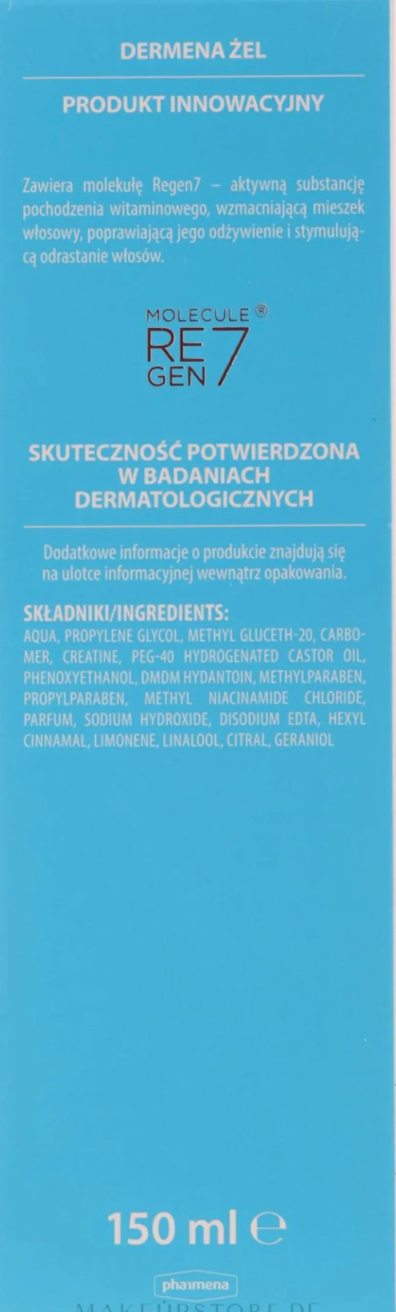 Stärkendes und stimulierendes Gel gegen Haarausfall