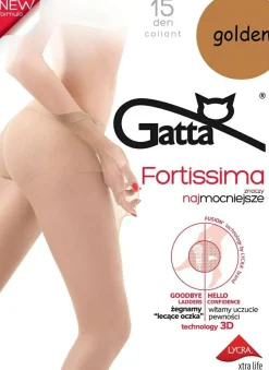 Strumpfhose „Fortissima“ 15 Den, golden
