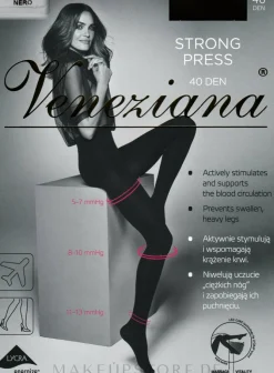 Strumpfhose für Damen Strong press 40 Den nero